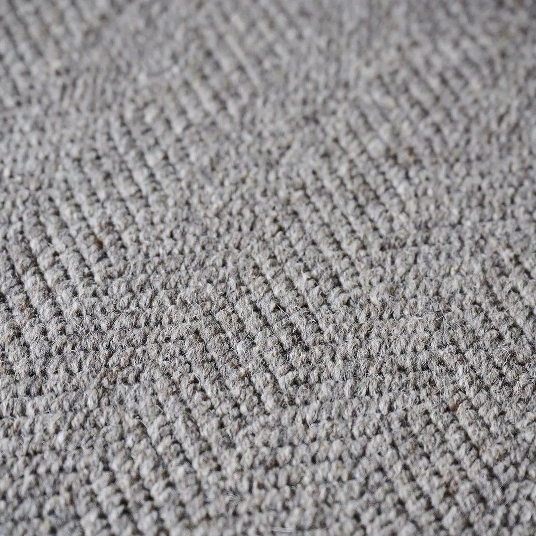 Cumbrian Herringbone Weave Undyed Wool Carpet