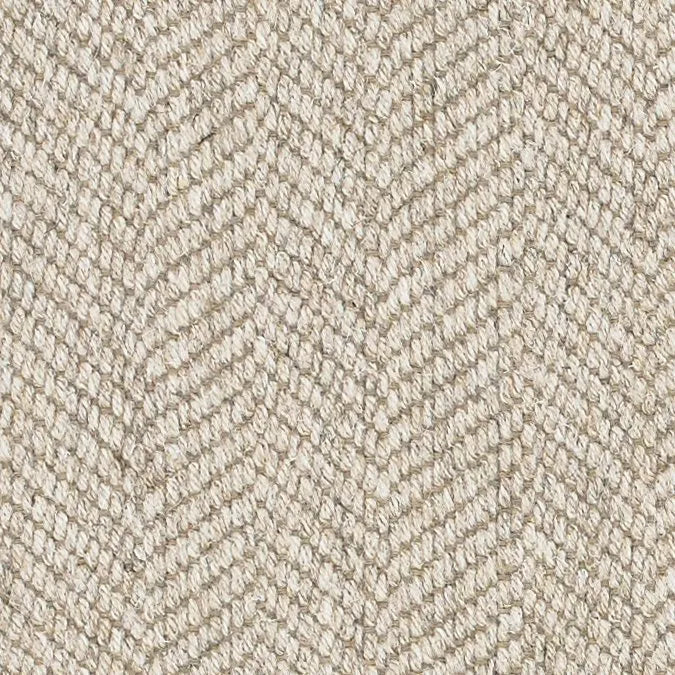 Cumbrian Herringbone Weave Undyed Wool Carpet