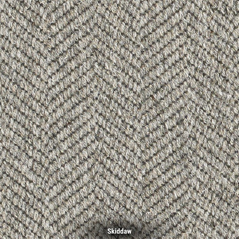 Cumbrian Herringbone Weave Undyed Wool Carpet