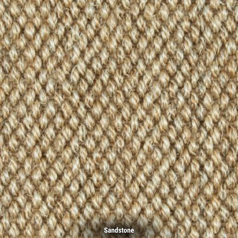 Easy Fit Meridian Sisal carpet in Sandstone, swatch