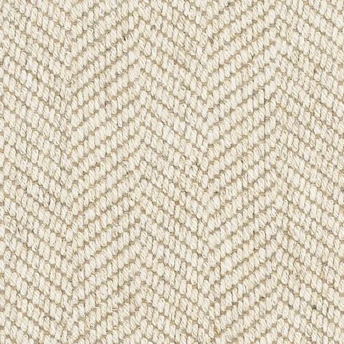 Cumbrian Herringbone Weave Undyed Wool Carpet