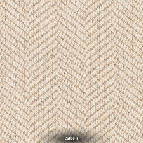 Cumbrian Herringbone Weave Undyed Wool Carpet