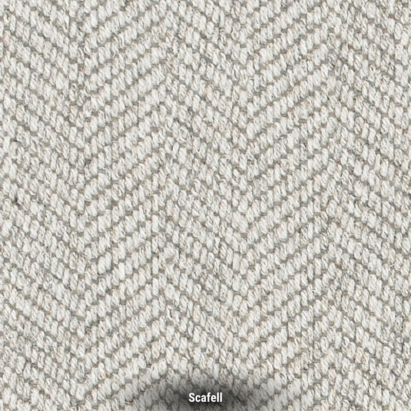 Cumbrian Herringbone Weave Undyed Wool Carpet