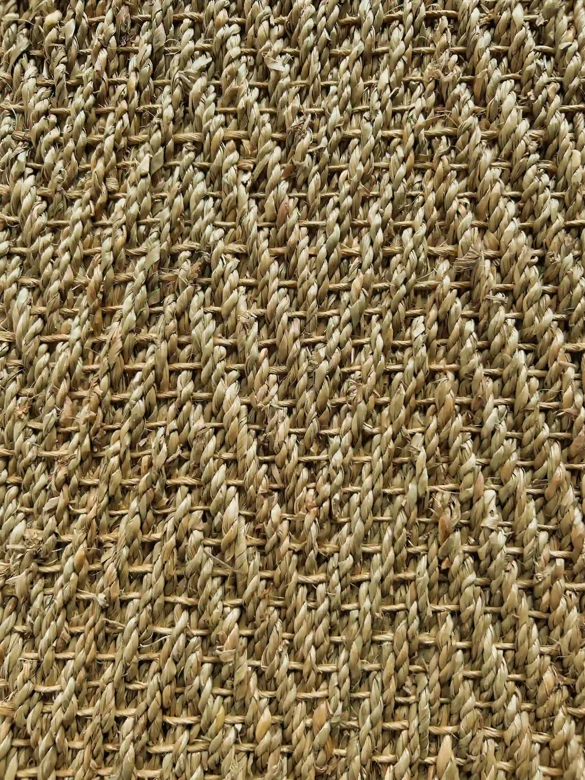 Seagrass Herringbone natural carpet close-up