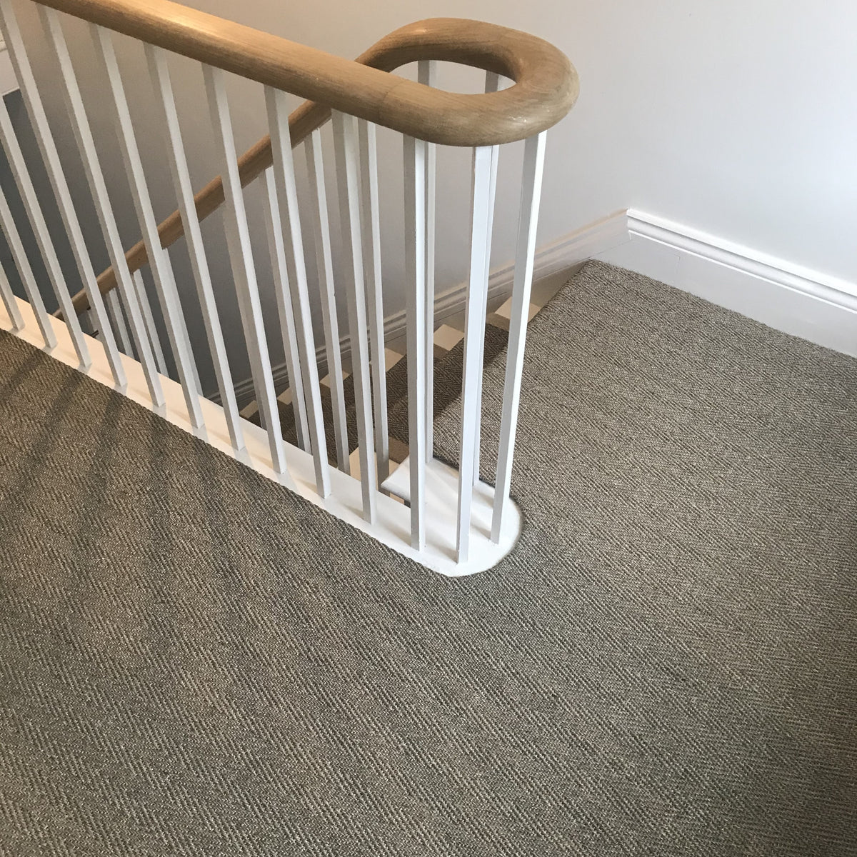 Sisal Herringbone Carpet in Mercury, room view